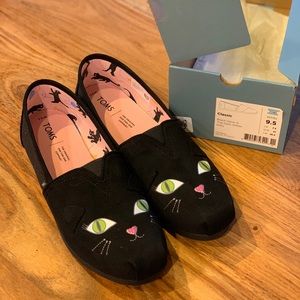 TOMS cat Classic glitter glow in the dark kitty